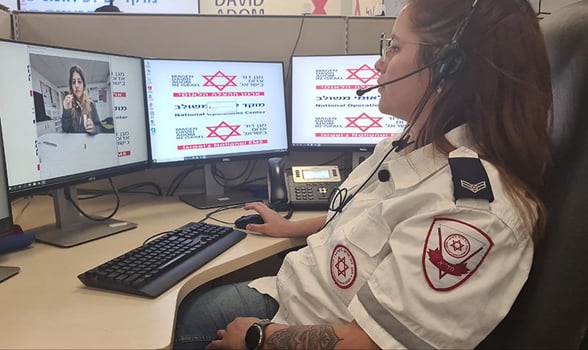 בדיקת אנטיגן ביתית מפוקחת ומצולמת, צילום: דוברות מדא